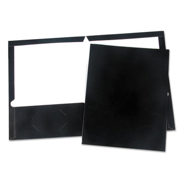 Universal® Laminated Two-pocket Folder, Cardboard Paper, 100-sheet Capacity, 11 X 8.5, Navy, 25-box freeshipping - TVN Wholesale